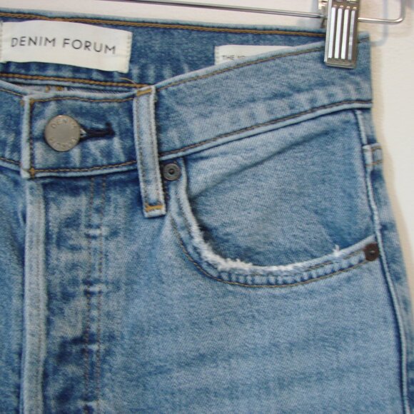 Aritzia Denim Forum Yoko High Rise Slim Jeans Organic Cotton Size 25 - Picture 8 of 16